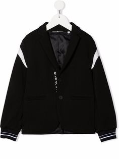 Givenchy Kids блейзер с нашивкой-логотипом