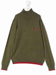 TRUSSARDI JUNIOR джемпер с вышитым логотипом