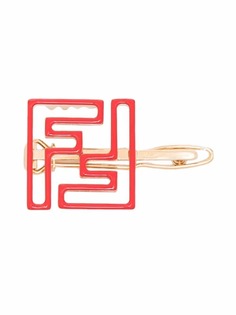 Fendi Kids эмалированная заколка для волос с логотипом