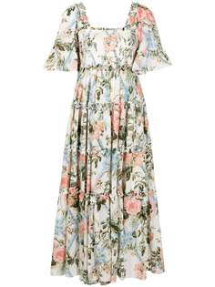 Needle & Thread платье Rose Garden со сборками и цветочным принтом