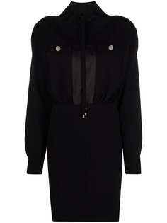 TWINSET платье с атласной вставкой