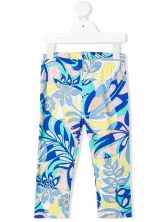 Emilio Pucci Junior легинсы Samoa с цветочным принтом