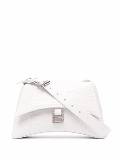 Balenciaga маленькая сумка на плечо Hourglass с тиснением под крокодила
