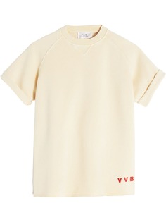 Victoria Victoria Beckham футболка с вышитым логотипом