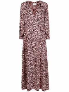Zadig&Voltaire платье макси с леопардовым принтом