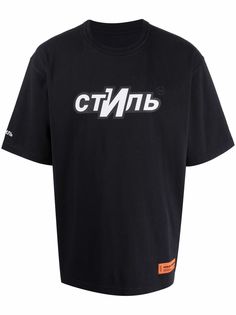 Heron Preston футболка с принтом Стиль