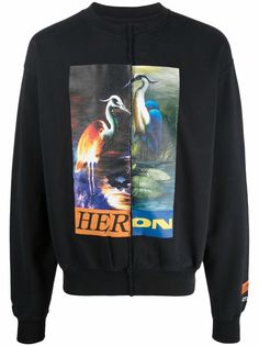 Heron Preston толстовка с графичным принтом