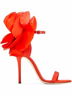 Giuseppe Zanotti атласные босоножки Peony