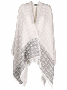 Elisabetta Franchi пончо с принтом