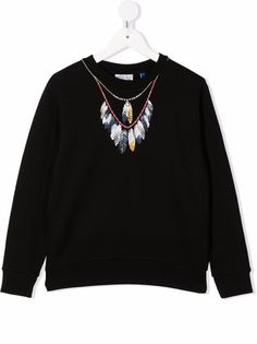 Marcelo Burlon County Of Milan Kids джемпер с графичным принтом и круглым вырезом