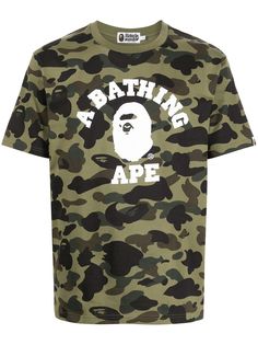 A BATHING APE® футболка с камуфляжным принтом Bape