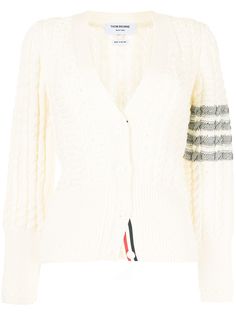 Thom Browne фактурный кардиган с полосками