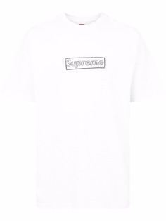 Supreme футболка с логотипом из коллаборации с Kaws