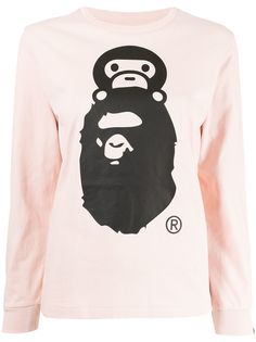 A BATHING APE® толстовка с длинными рукавами и логотипом Bape