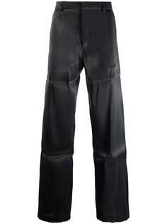 HELIOT EMIL прямые брюки с эффектом металлик