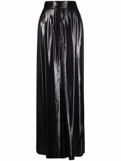 Alexandre Vauthier широкие брюки с эффектом металлик