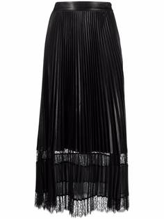 TWINSET плиссированная кружевная юбка