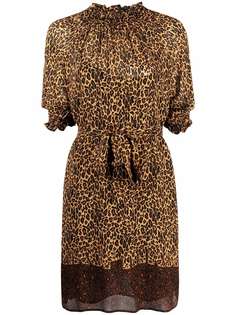 PINKO платье мини с леопардовым принтом