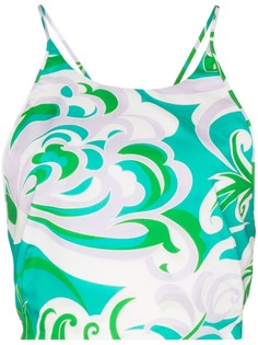 Emilio Pucci укороченный топ с узором Albizia