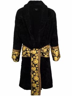 Versace халат с поясом и принтом Medusa