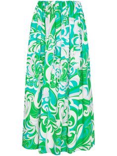 Emilio Pucci юбка макси с узором Albizia