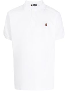 A BATHING APE® рубашка поло с короткими рукавами и логотипом Bape