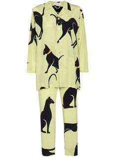 Olivia von Halle OLIVIA VH CASABLANCA LNG BTTN UP PJ SET