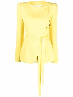 Elie Saab пиджак Crepe с объемными плечами