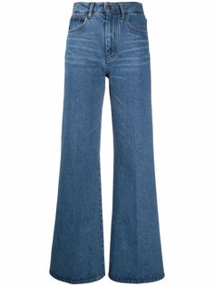 AMI Paris расклешенные джинсы с завышенной талией