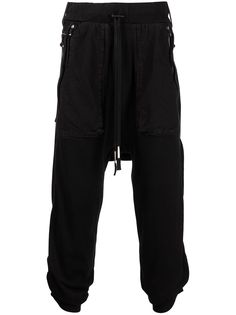 Boris Bidjan Saberi спортивные брюки с низким шаговым швом