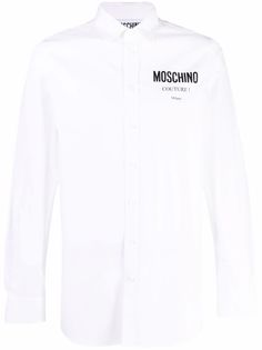 Moschino рубашка с логотипом
