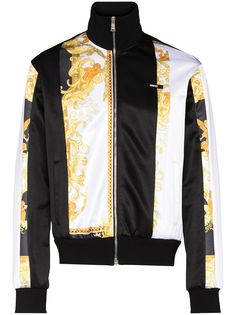 Versace спортивная куртка с принтом Barocco