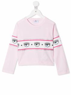 Chiara Ferragni Kids футболка с логотипом из коллаборации с Chiara Ferragni