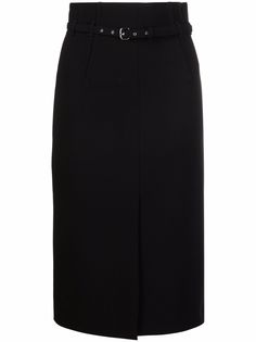 RED Valentino юбка с завышенной талией и поясом