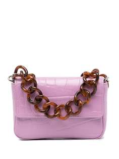 STAUD crocodile-effect leather mini bag