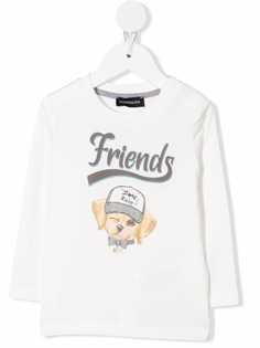 Monnalisa топ с длинными рукавами и принтом Friends