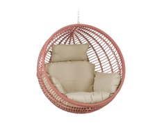 Подвесное кресло elianis (la forma) розовый 107x73x107 см.