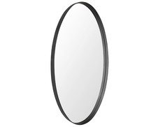 Настенное зеркало лила (simple mirror) черный 50x90x4 см.