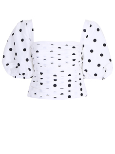 Топ в горох Self Portrait