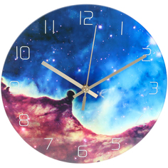 Настенный часы JJT космическая туманность 29,5х29,5 см