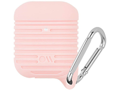 Чехол Case-Mate для APPLE AirPods 1 / 2 Water Resistant Pink-Silver CM041620