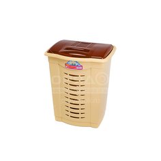 Корзина для белья прямоугольная, 50 л, Dunya Plastik 05001 бежевая, 43x36x55 см DD Style