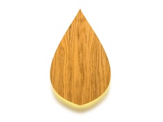 Настенный светильник vita leaf (woodled) желтый 38x24x5 см.