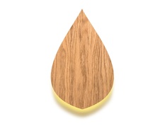 Настенный светильник vita leaf (woodled) коричневый 38x24x5 см.