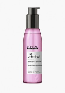 Сыворотка для волос LOreal Professionnel L'Oreal разглаживающая Serie Expert Liss Unlimited для сияния и защиты от влажности, 125 мл