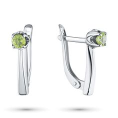 Серьги из серебра э0611сг04200298 ЭПЛ Якутские Бриллианты