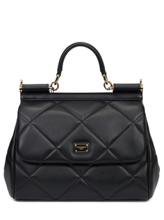 Сумка кожаная Sicily Medium Dolce & Gabbana