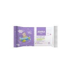 Салфетки влажные Amra освежающие для детской гигиены 15 шт АМra