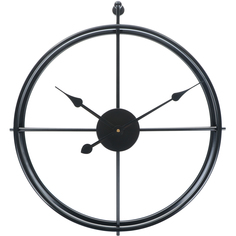 Часы настенные JJT Круг чёрные 50 см