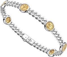 Серебряные золотые браслеты Браслеты Zancan ESB150
